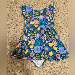 Little Sleepies 18-24 Months Folk Floral Bodysuit Twirl Dress